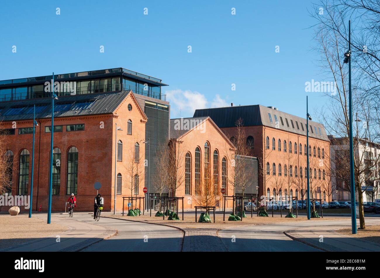 Kopenhagen Dänemark - März 18. 2018: Alte Bürogebäude im Islands Brygge Viertel von Kopenhagen Stockfoto
