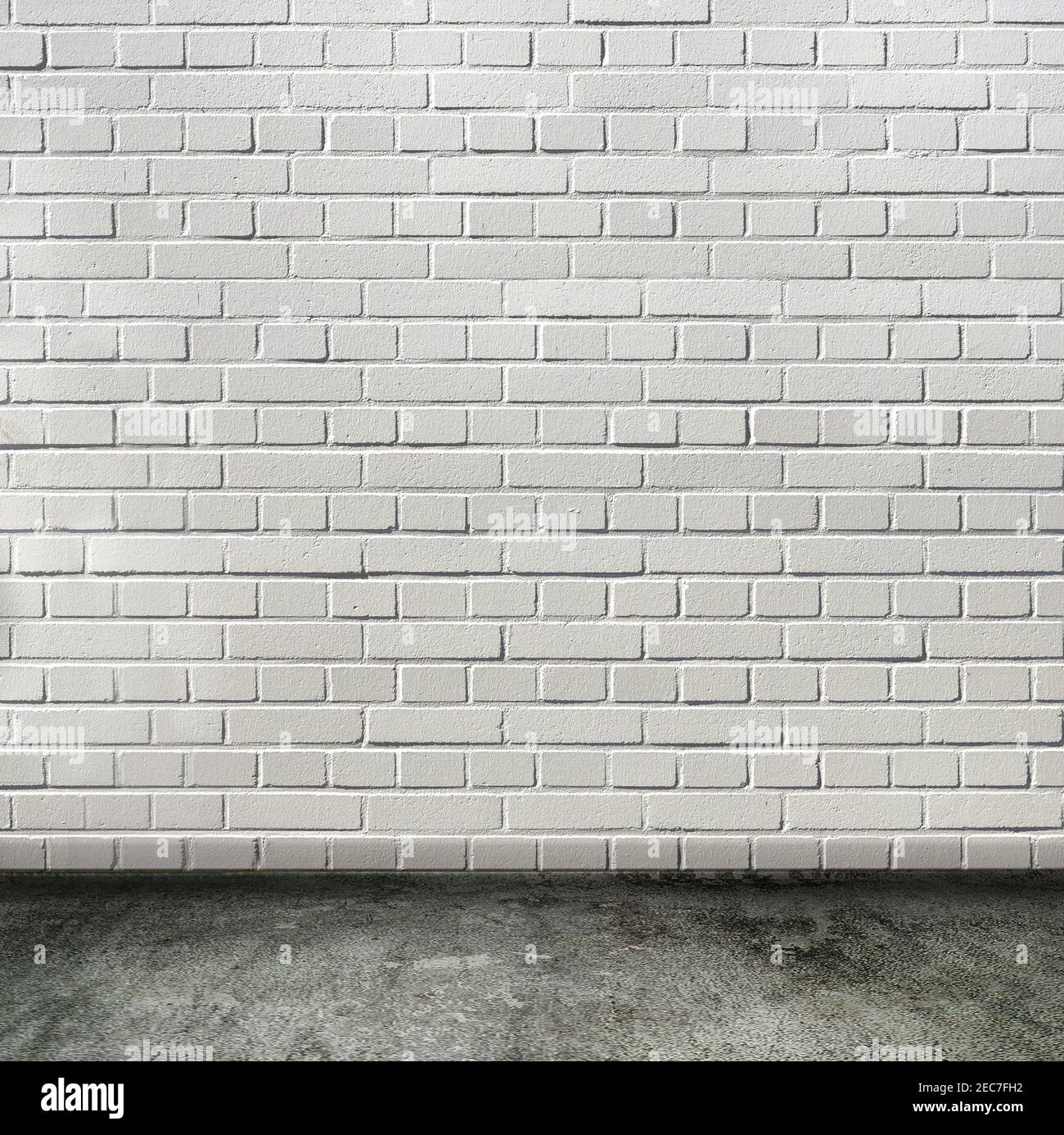 Zimmer Einrichtung mit weißen Mauer aus Stein und Beton, niemand, leer Stockfoto