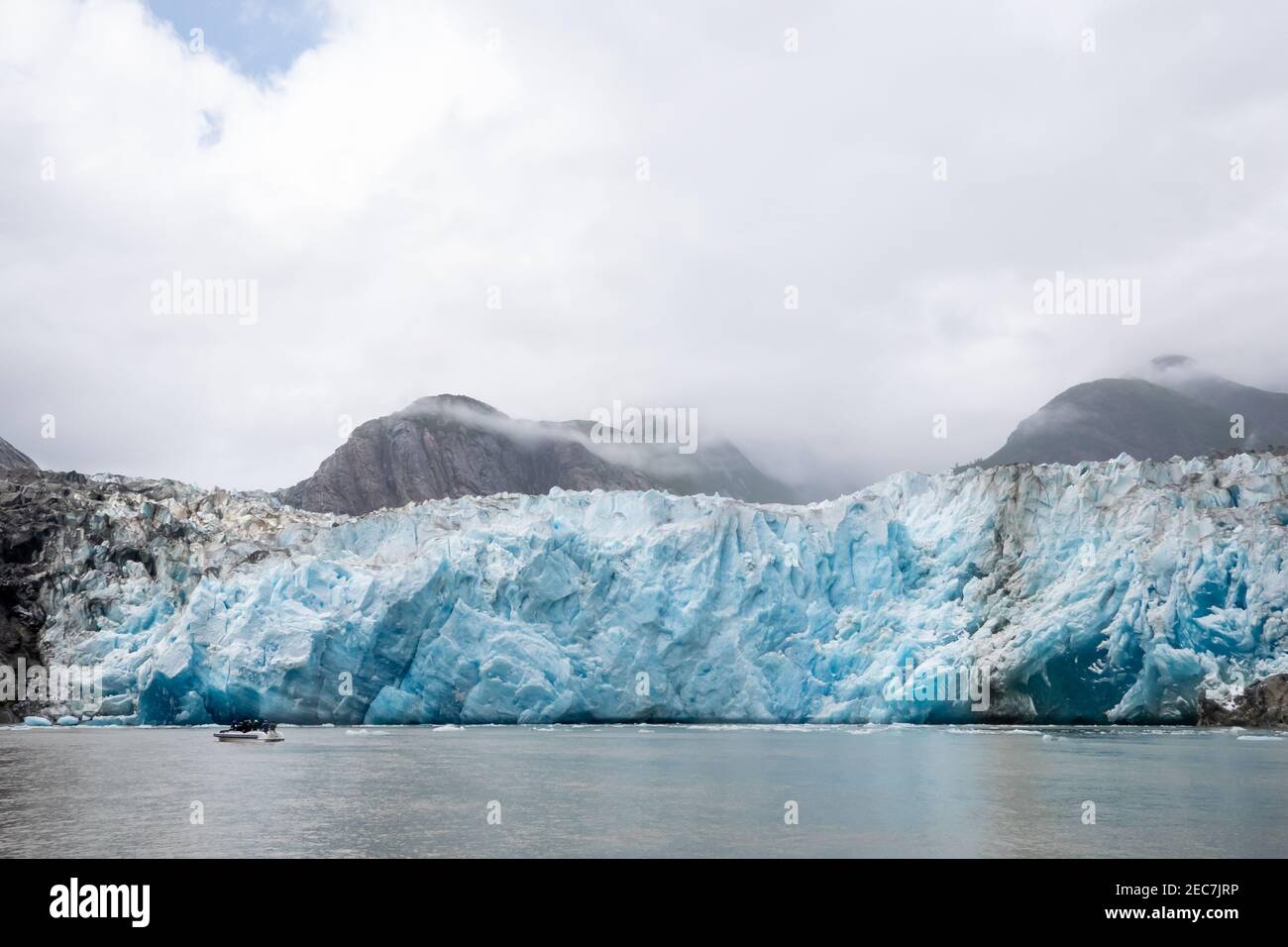 Tracy Arm Fjord mit Sawyer Glacier im Südosten Alaskas Stockfoto