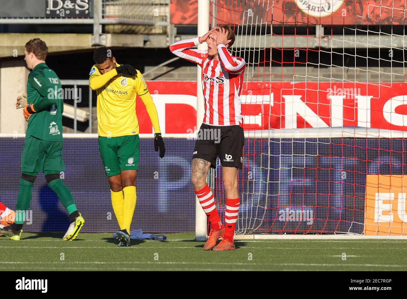 13-02-2021: Voetbal: Sparta Rotterdam gegen Fortuna Sittard: Rotterdam ROTTERDAM, NIEDERLANDE - FEBRUAR 13: Wouter Burger von Sparta Rotterdam während der Stockfoto