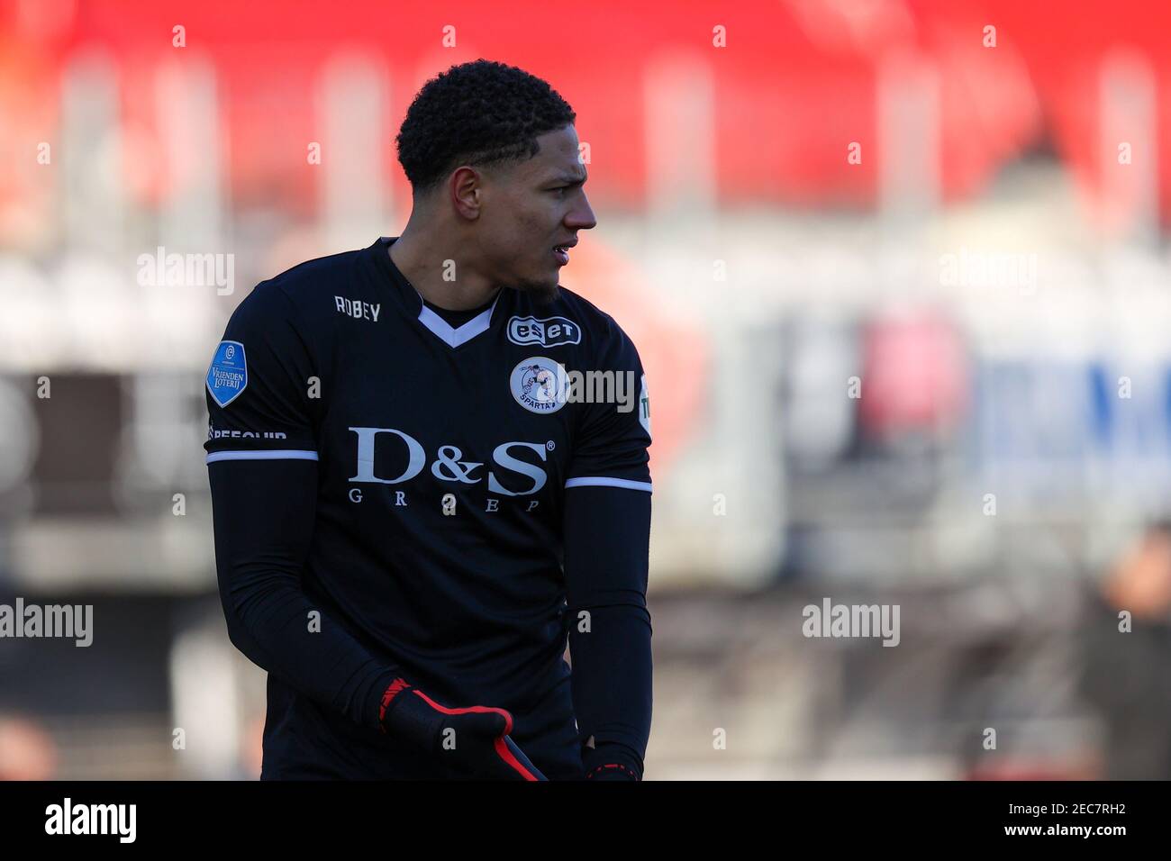 13-02-2021: Voetbal: Sparta Rotterdam gegen Fortuna Sittard: Rotterdam ROTTERDAM, NIEDERLANDE - FEBRUAR 13: Torhüter Maduka Okoye von Sparta Rotterdam d Stockfoto