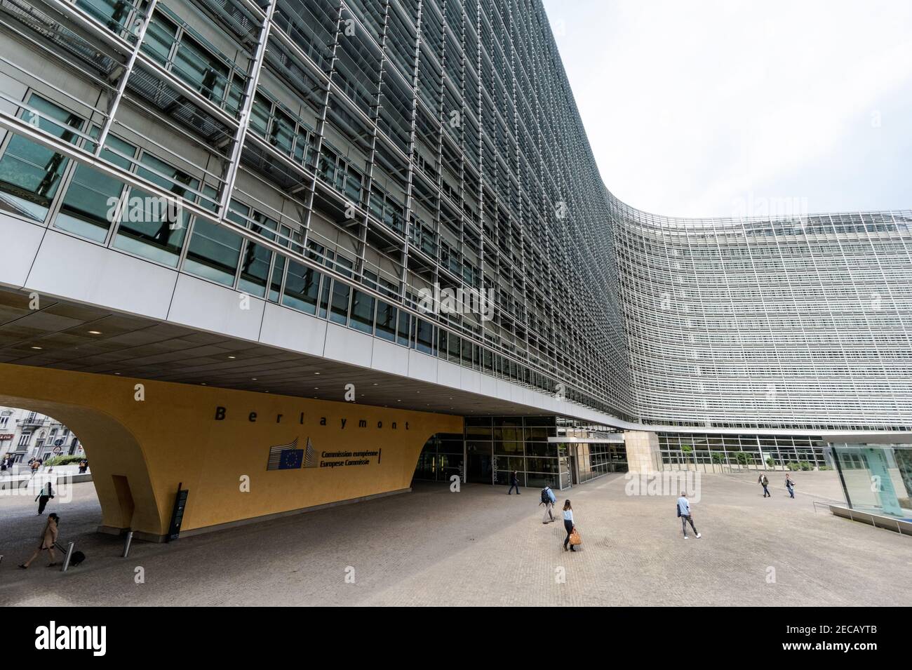 Das Berlaymont-Gebäude, Sitz der Europäischen Kommission, Brüssel, Belgien Stockfoto