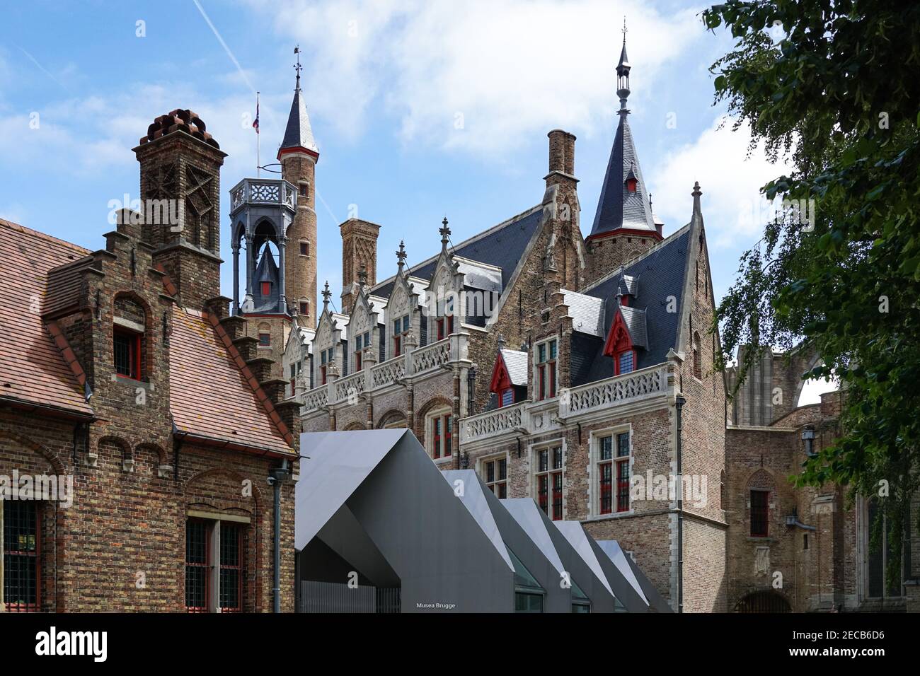 Außenansicht des Gruuthusemuseums in Brügge, Belgien Stockfoto