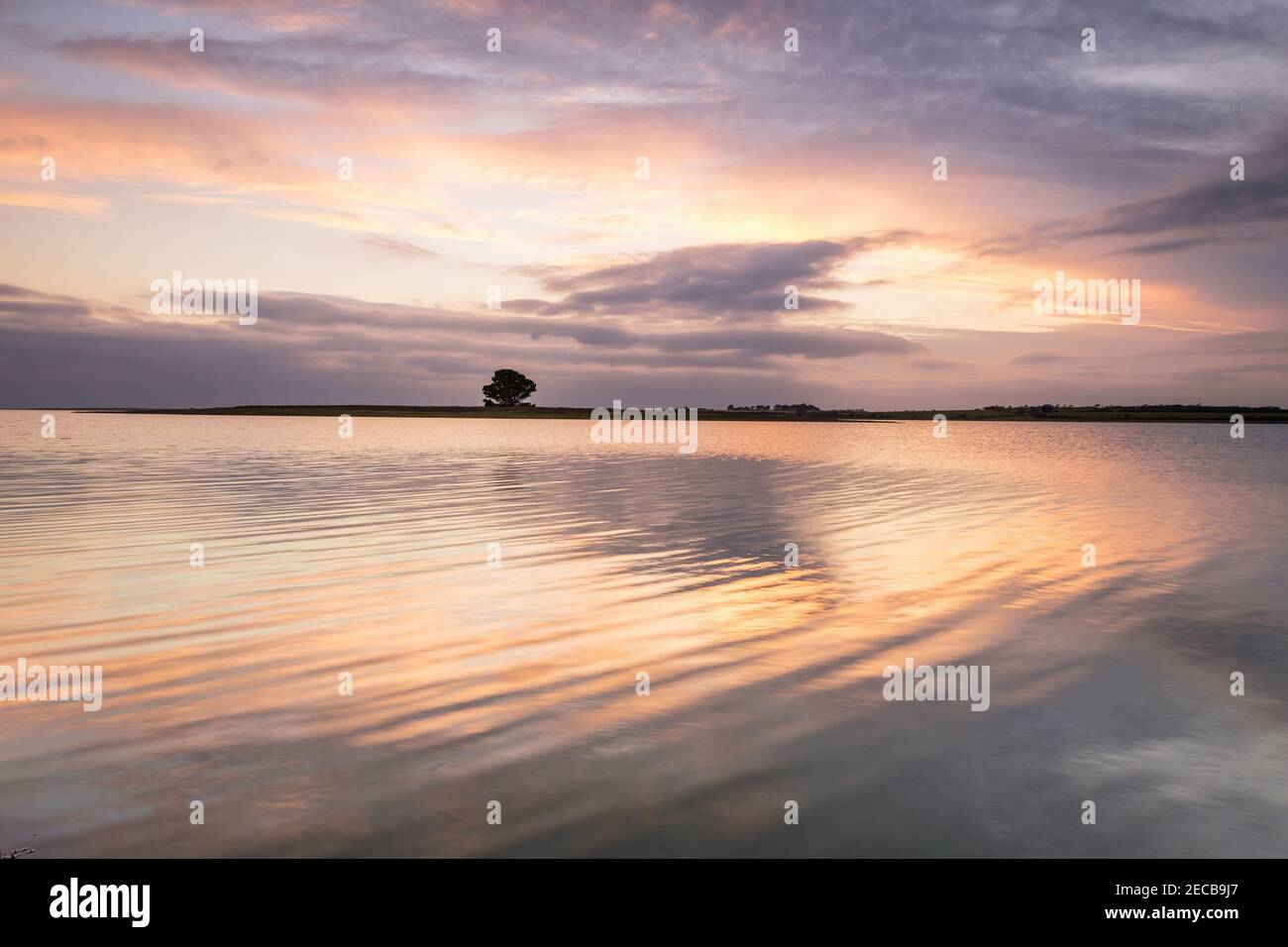Sonnenuntergang auf der Insel unserer Lieben Frau Wexford Irland Stockfoto