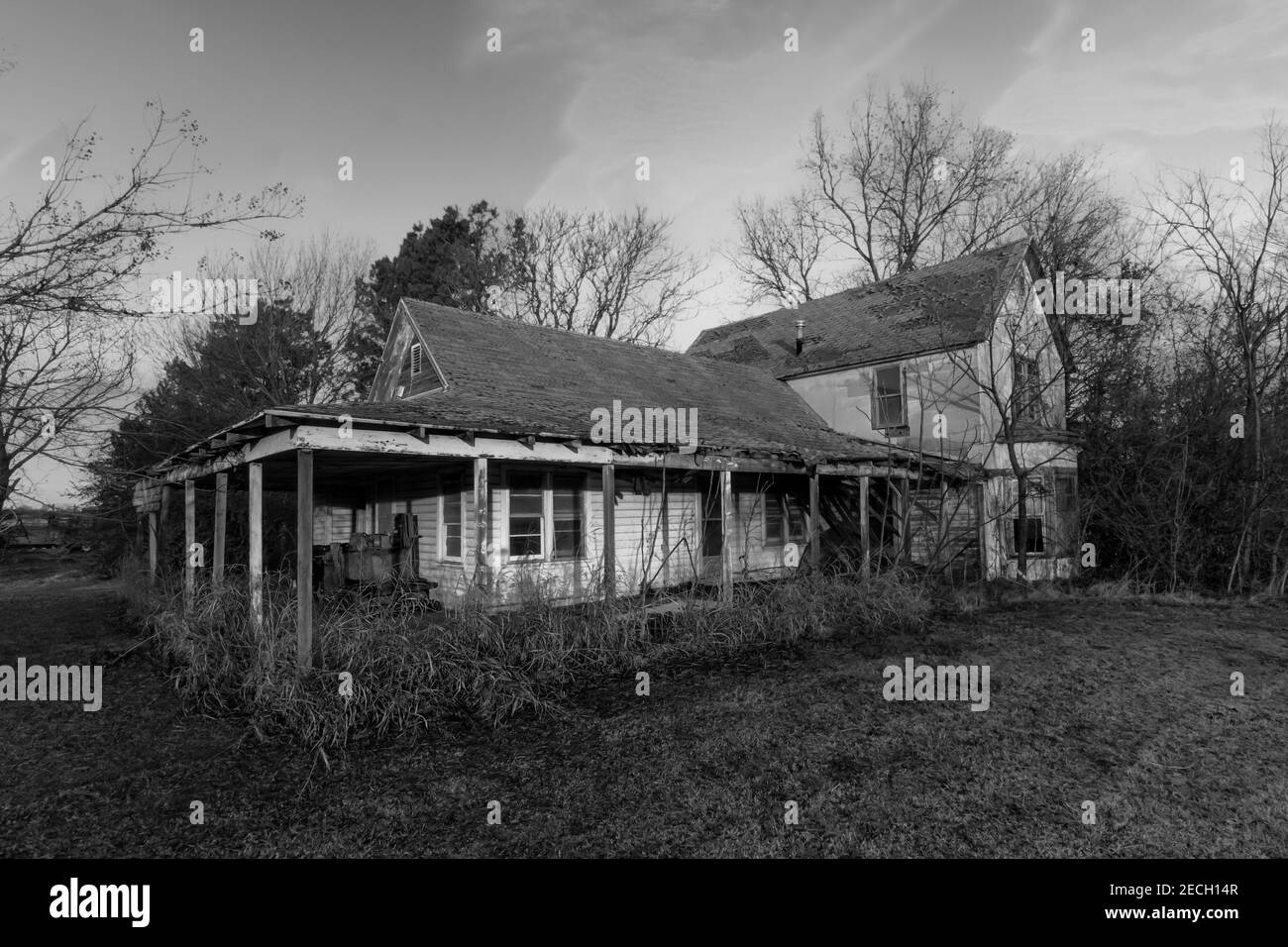 Unheimliches altes Haus Stockfoto