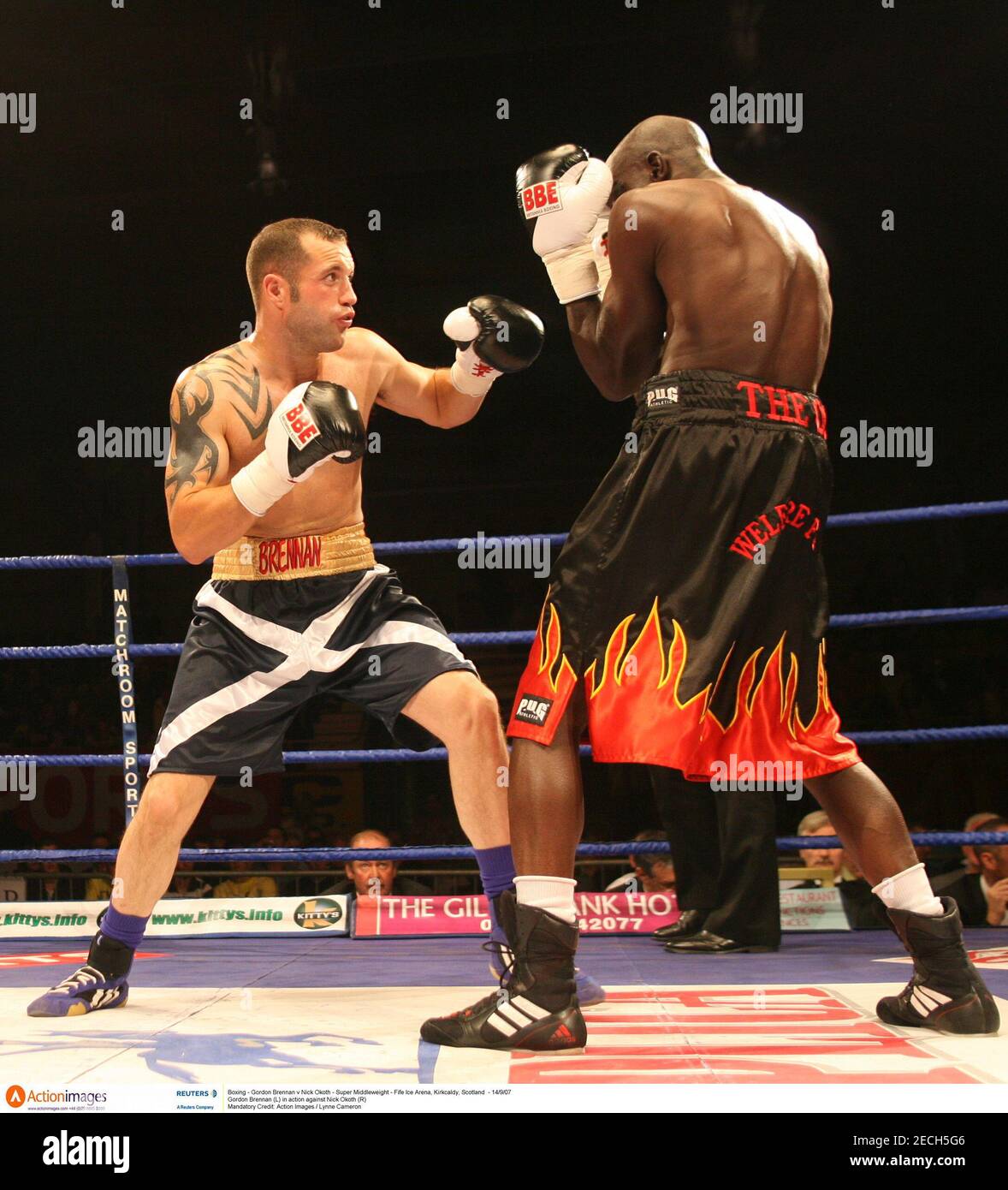 Boxen Gordon Brennan gegen Nick Okoth Super Middleweight Fife Ice