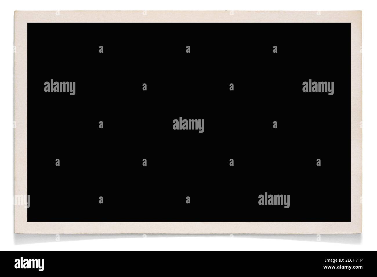 Altes Fotorahmen-Modell mit Schatten Stockfoto