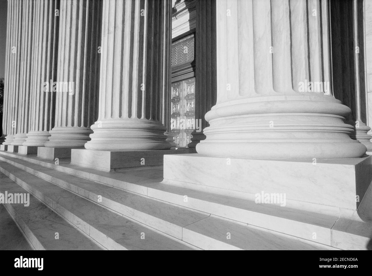 Säulen des Supreme Court Building, Washington, DC, USA Stockfoto