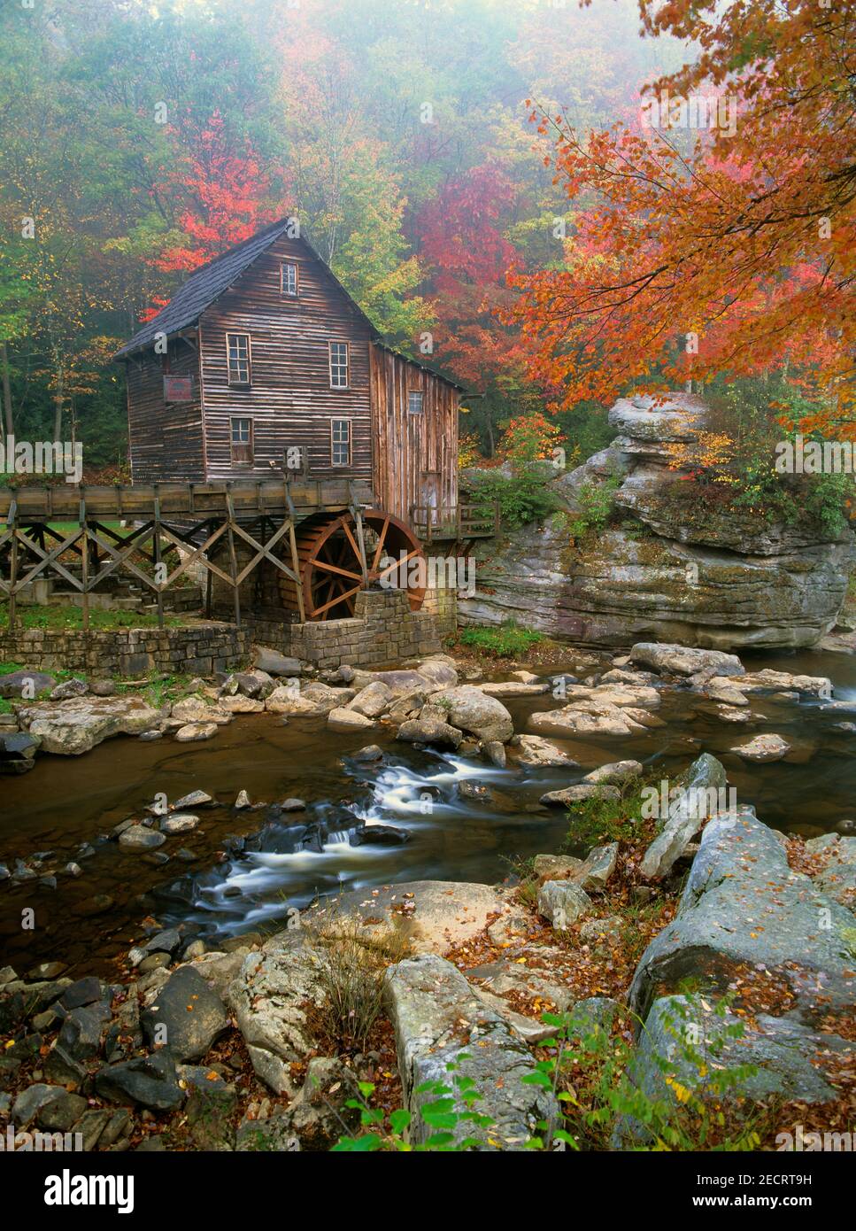 Glade Creek Grist Mill, Babcock State Park, West Virginia, USA Stockfoto