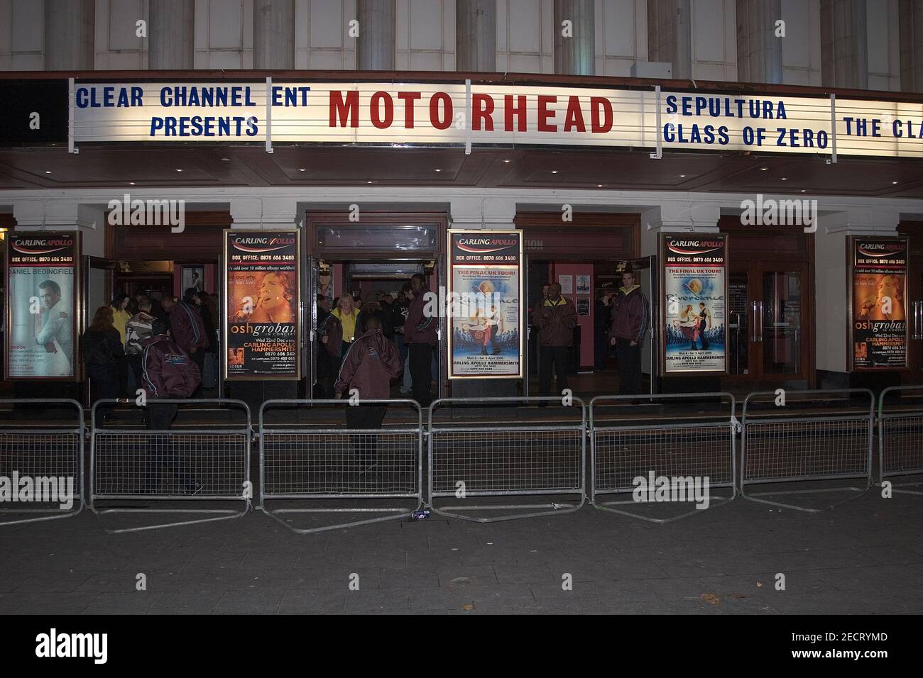 Motor Head Lüfter bei Hammersmith Eventim Apollo Stockfoto