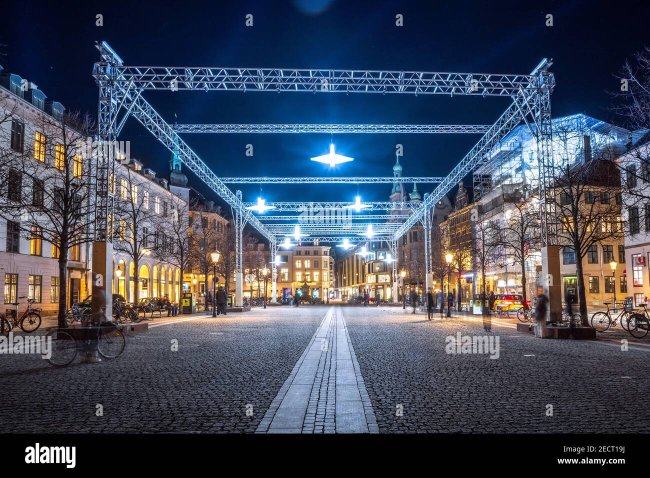 Kopenhagen Lichter Festival bei Nacht, Dänemark Stockfoto