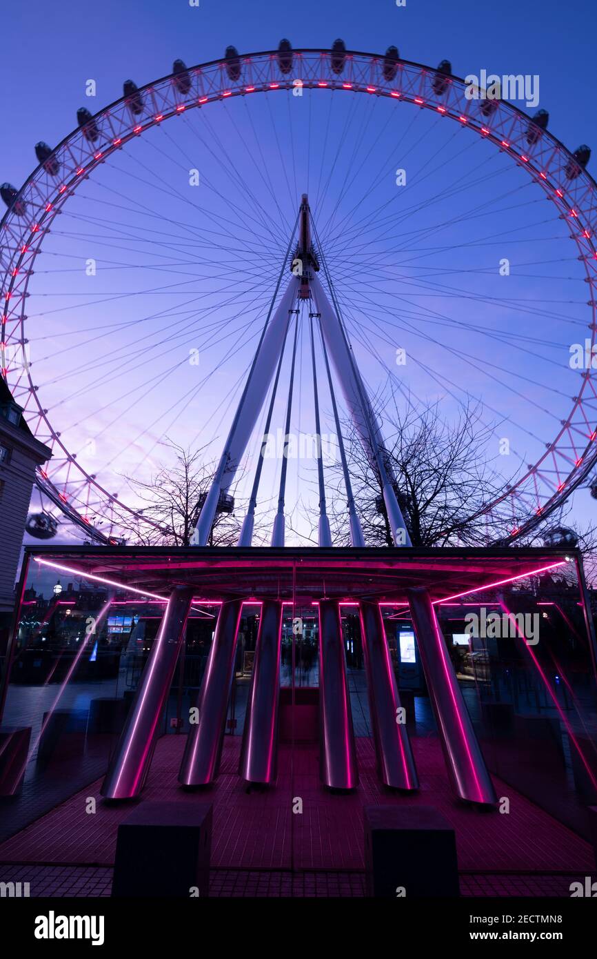 London Eye, London, Vereinigtes Königreich Stockfoto