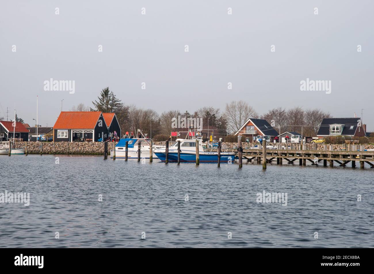 Hafen von Spodsbjerg auf der Insel Langeland in Dänemark Stockfoto