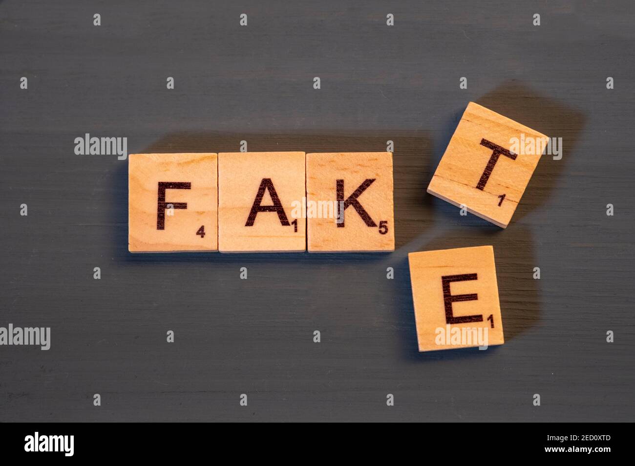 Truth, Lie, Fake, Fact, Fake Nachrichten, Symbolic Image, Deutschland Stockfoto