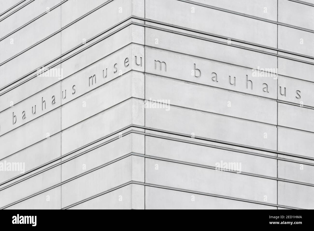 Bauhaus Museum Weimar, Detail der Fassade, Weimar, Thüringen, Deutschland Stockfoto