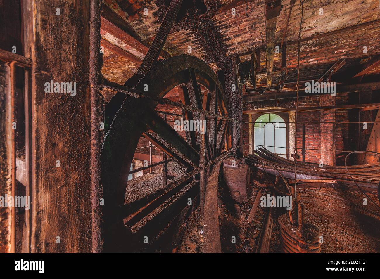 Hasard Colliery, Cheratte 10, Kohlebergwerk, Lost Place, Cheratte, Vice, Lüttich, Wallonien, Belgien Stockfoto