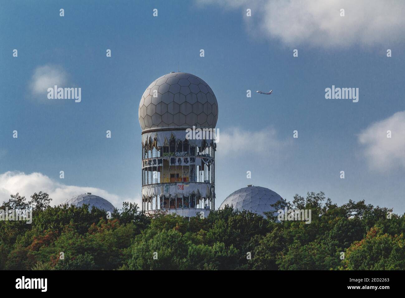 NSA Hörstation, Lost Place, Berlin, Deutschland Stockfoto