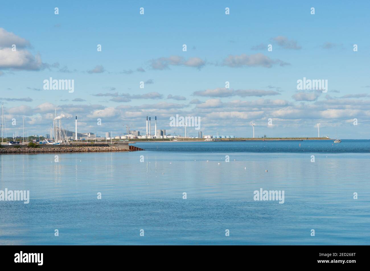 Küste der Insel Amager in Kopenhagen Dänemark Stockfoto