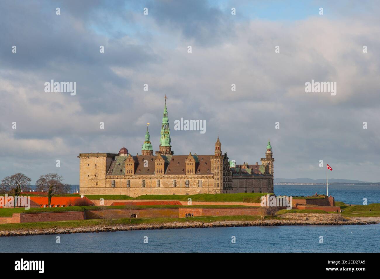 Schloss Kronborg in Dänemark an einem Herbsttag Stockfoto