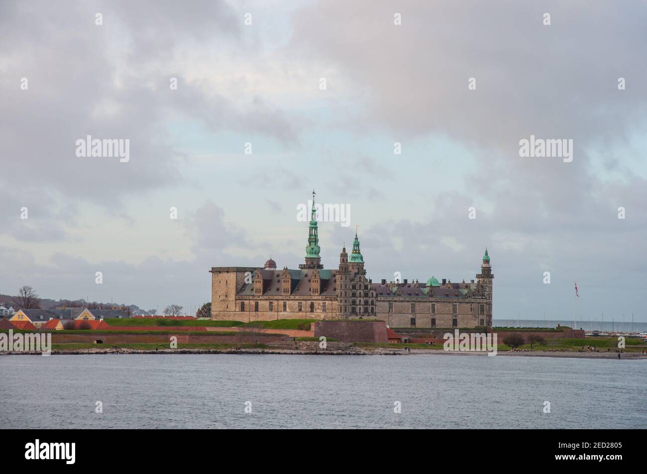 Schloss Kronborg in Dänemark an einem Herbsttag Stockfoto