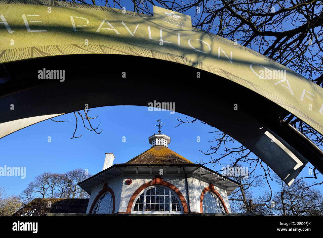Pavilion Cafe, Greenwich Park, Greenwich, East London, Großbritannien Stockfoto