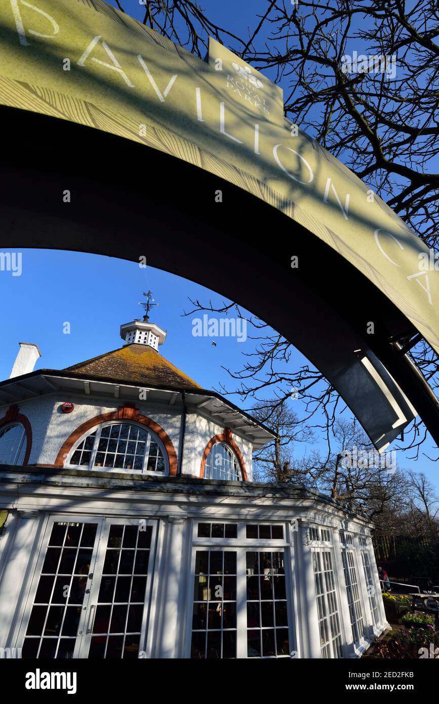 Pavilion Cafe, Greenwich Park, Greenwich, East London, Großbritannien Stockfoto