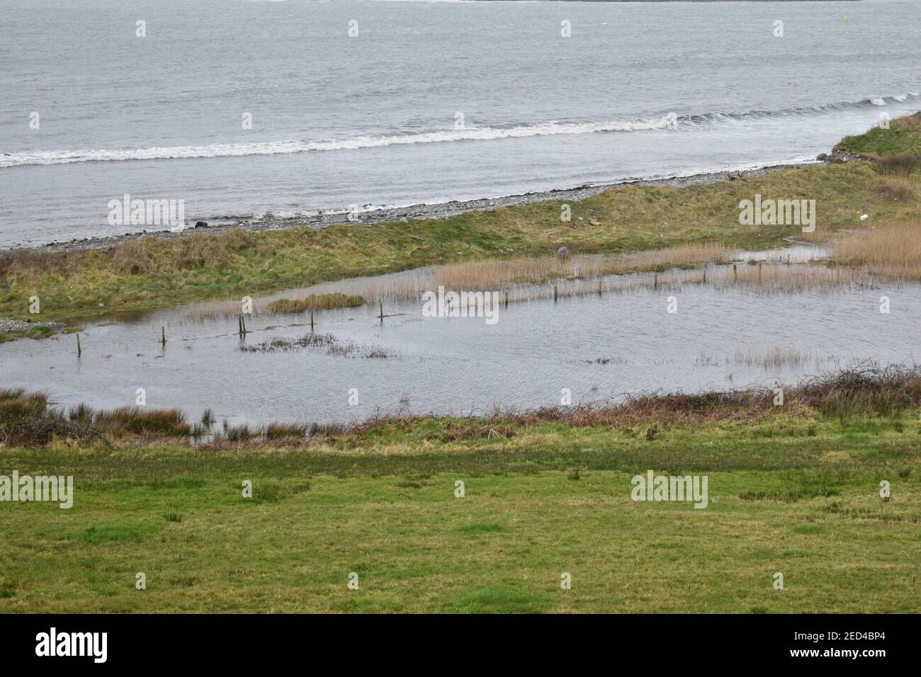 Bantry, West Cork, Irland. 14th Feb, 2021.viele Gebiete in der Grafschaft sind von Küstenüberflutungen betroffen. Kredit: ND Nachrichten/Alamy Live Nachrichten Stockfoto