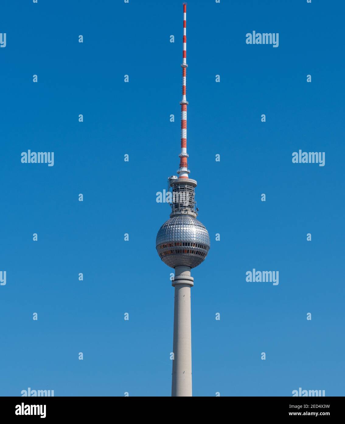 Der Fernsehturm von Berlin in Deutschland Stockfoto