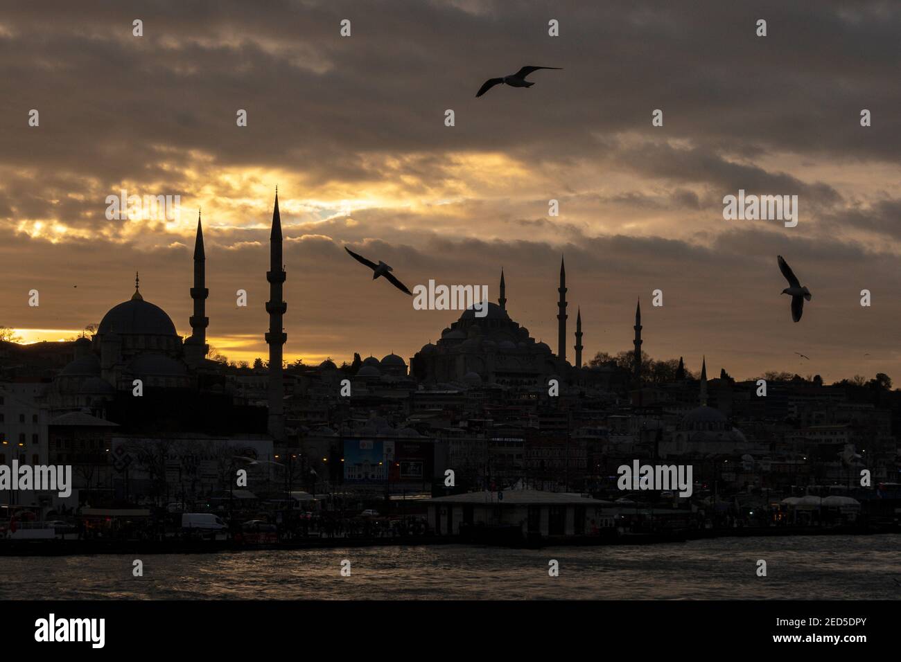 Sonnenuntergang in Istanbul, Türkei Stockfoto