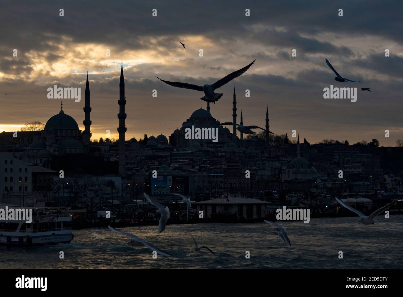 Sonnenuntergang in Istanbul, Türkei Stockfoto