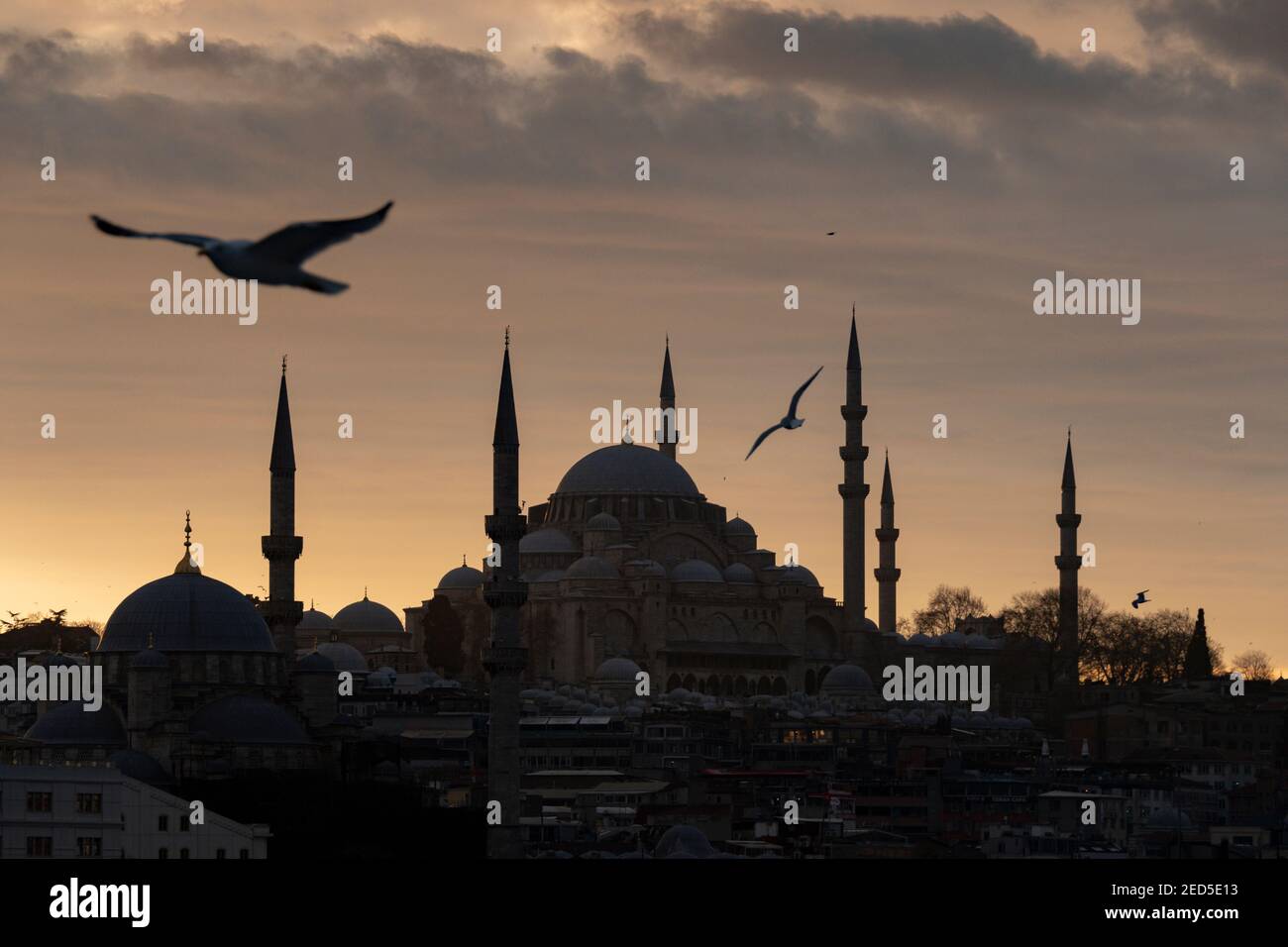 Sonnenuntergang in Istanbul, Türkei Stockfoto