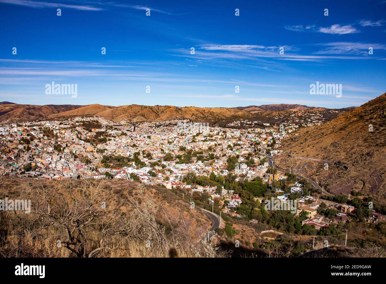 Blick über Guanajuato City, Guanajuato State, Mexiko Stockfoto