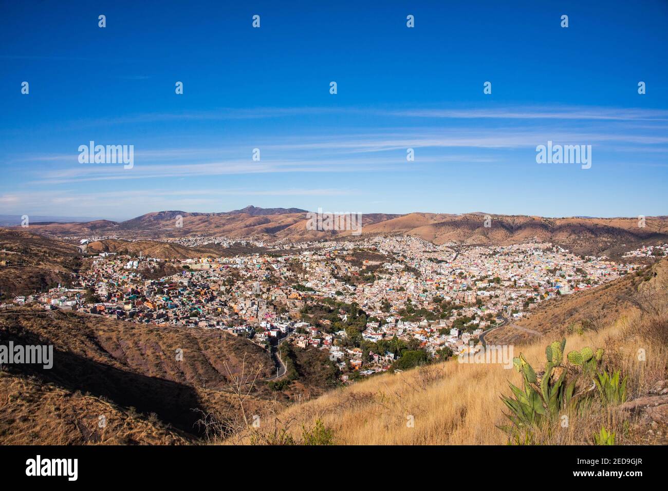 Blick über Guanajuato City, Guanajuato State, Mexiko Stockfoto