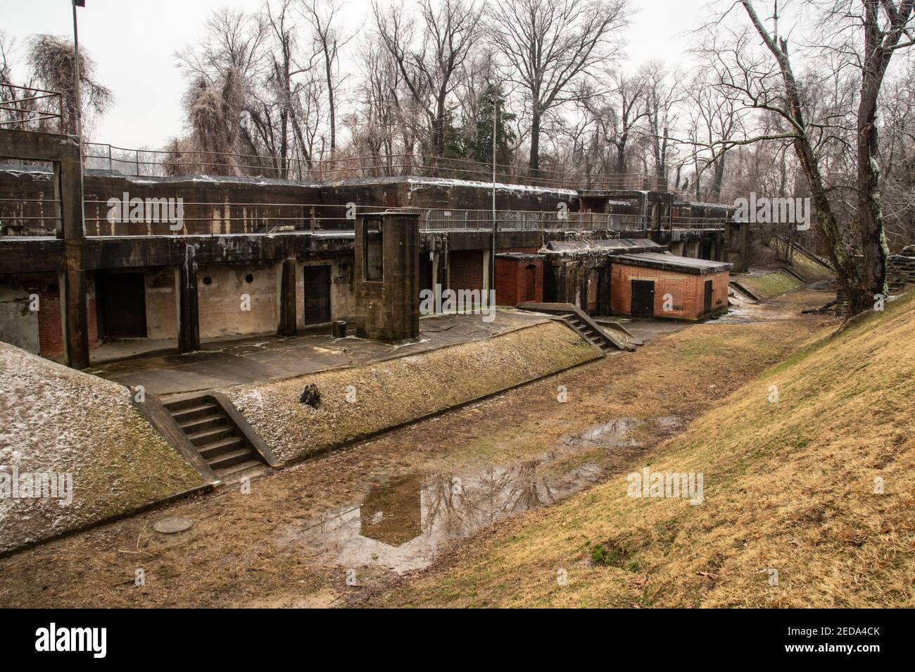 Battery Mount Vernon, Fort Hunt Park, VA Stockfoto