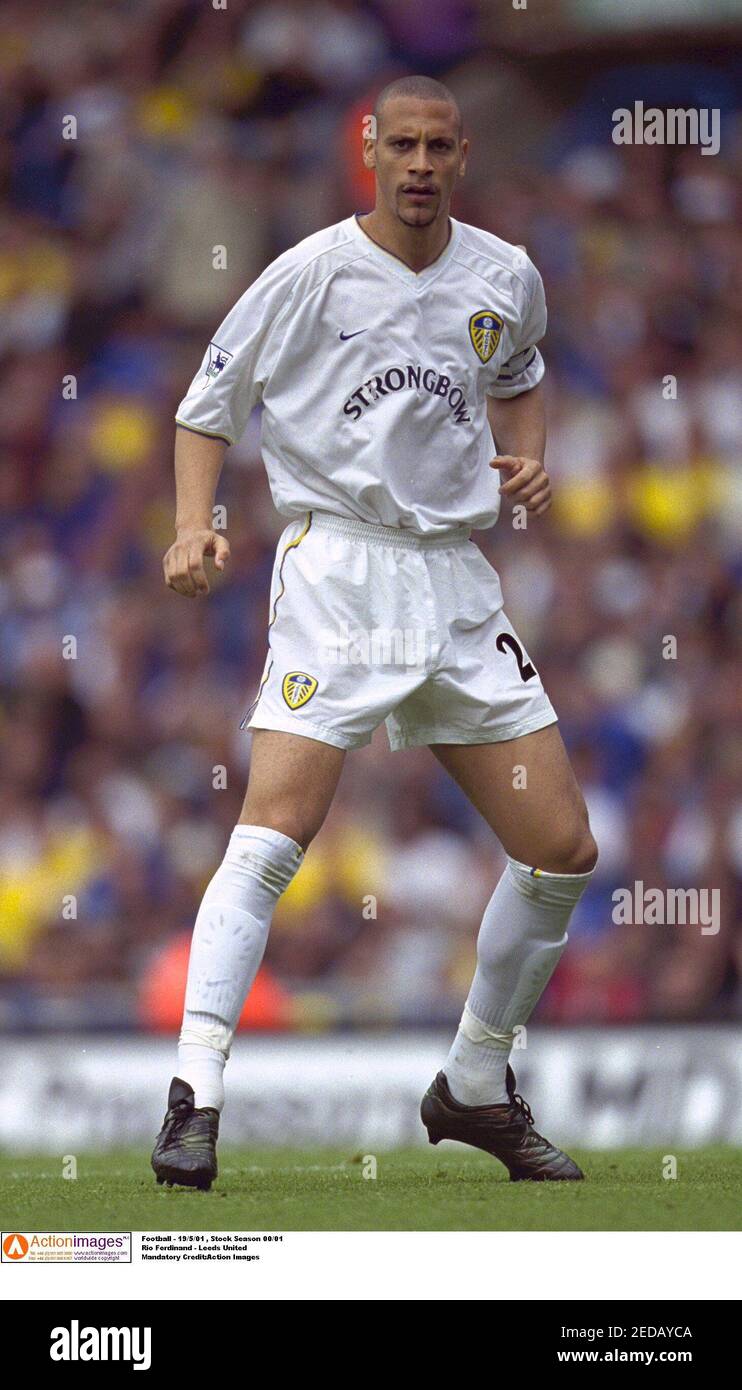 Fussball 19 5 01 Stock Season 00 01 Rio Ferdinand Leeds United Mandatory Credit Action Images Stockfotografie Alamy