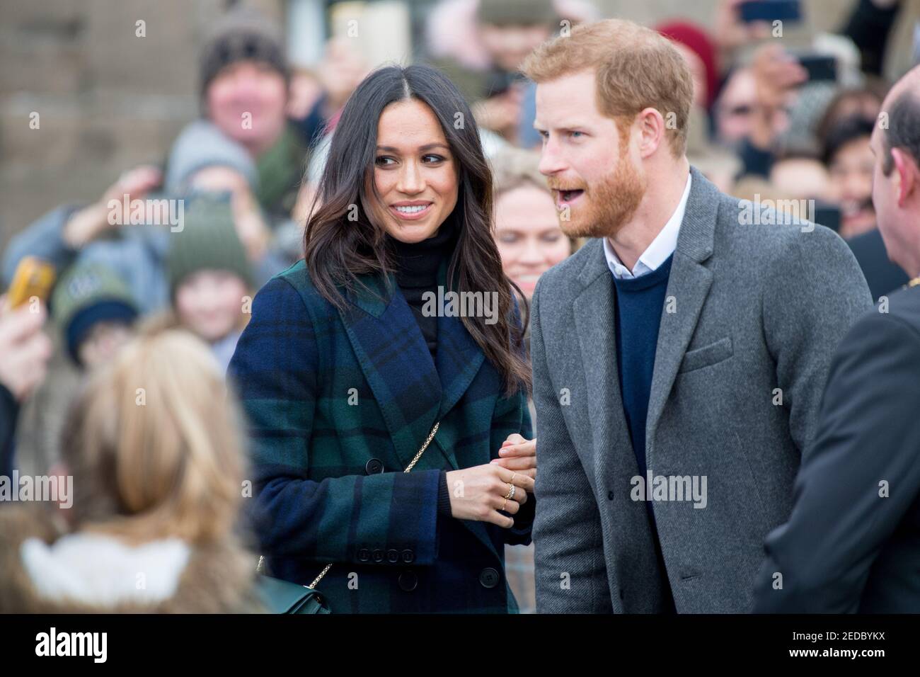 Prinz Harry und Meghan Markle, Herzog und Herzogin von Sussex erwarten ihr zweites Kind, was bedeutet, dass Archie Mountbatten ein großer Bruder sein wird. (Foto von DPPA/Sipa USA) Stockfoto