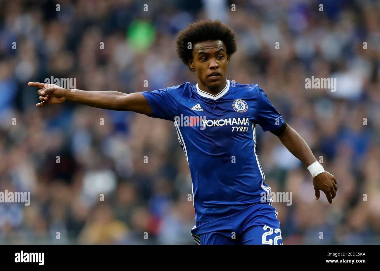 England Fußball - Tottenham Hotspur V Chelsea - FA Cup Semi Final -  Wembley-Stadion - 22.04.17 Chelsea Willian Gesten Action-Szenen über  Reuters / Carl Recine Livepic nur zur redaktionellen Nutzung. Keine  Verwendung