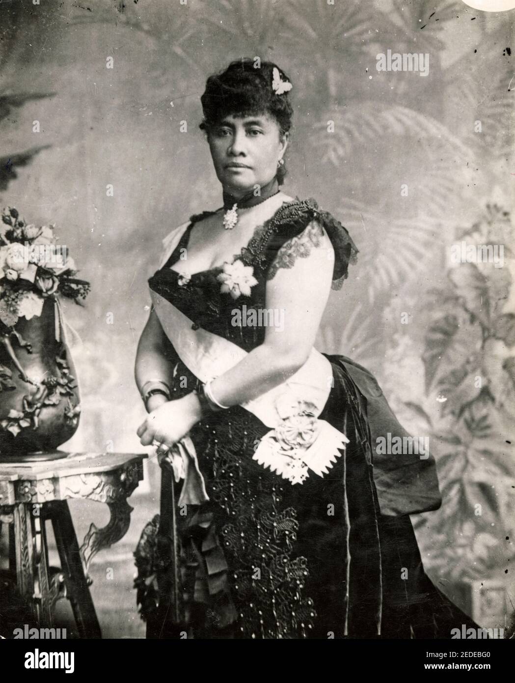 Kronprinzessin Liliuokalani von Hawaii fotografiert in London während des Goldenen Jubiläums von Königin Victoria, 1887 Stockfoto