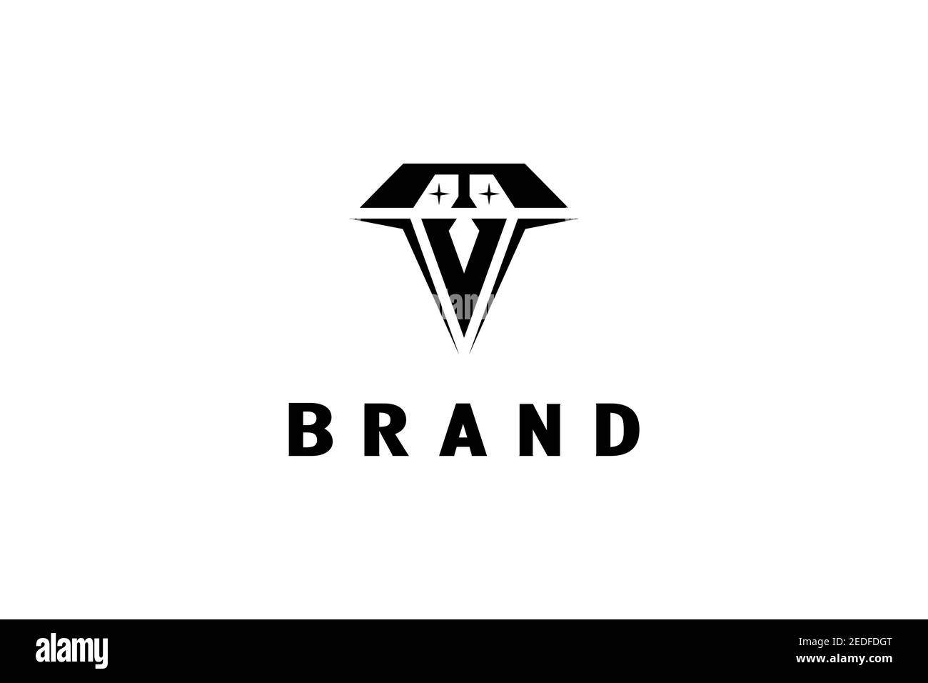 Logo „V Bird“ Stock Vektor