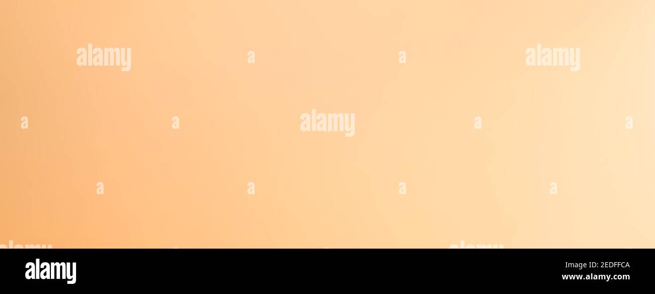 Einfache warme Ton hell orange-braun Gradient abstrakt horizontalen Banner Hintergrund Stockfoto