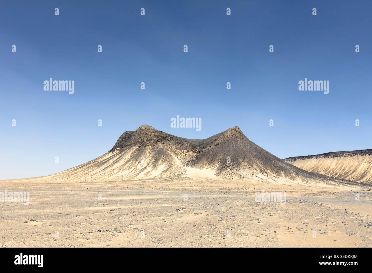 Schwarze Wüste, westliche libysche Wüste, Ägypten Stockfoto