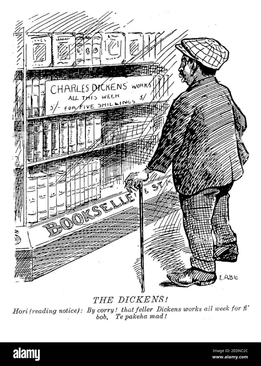 Beobachter 4. Juli 1914 DIE DICKENS! Hori (Leserhinweis). Stockfoto