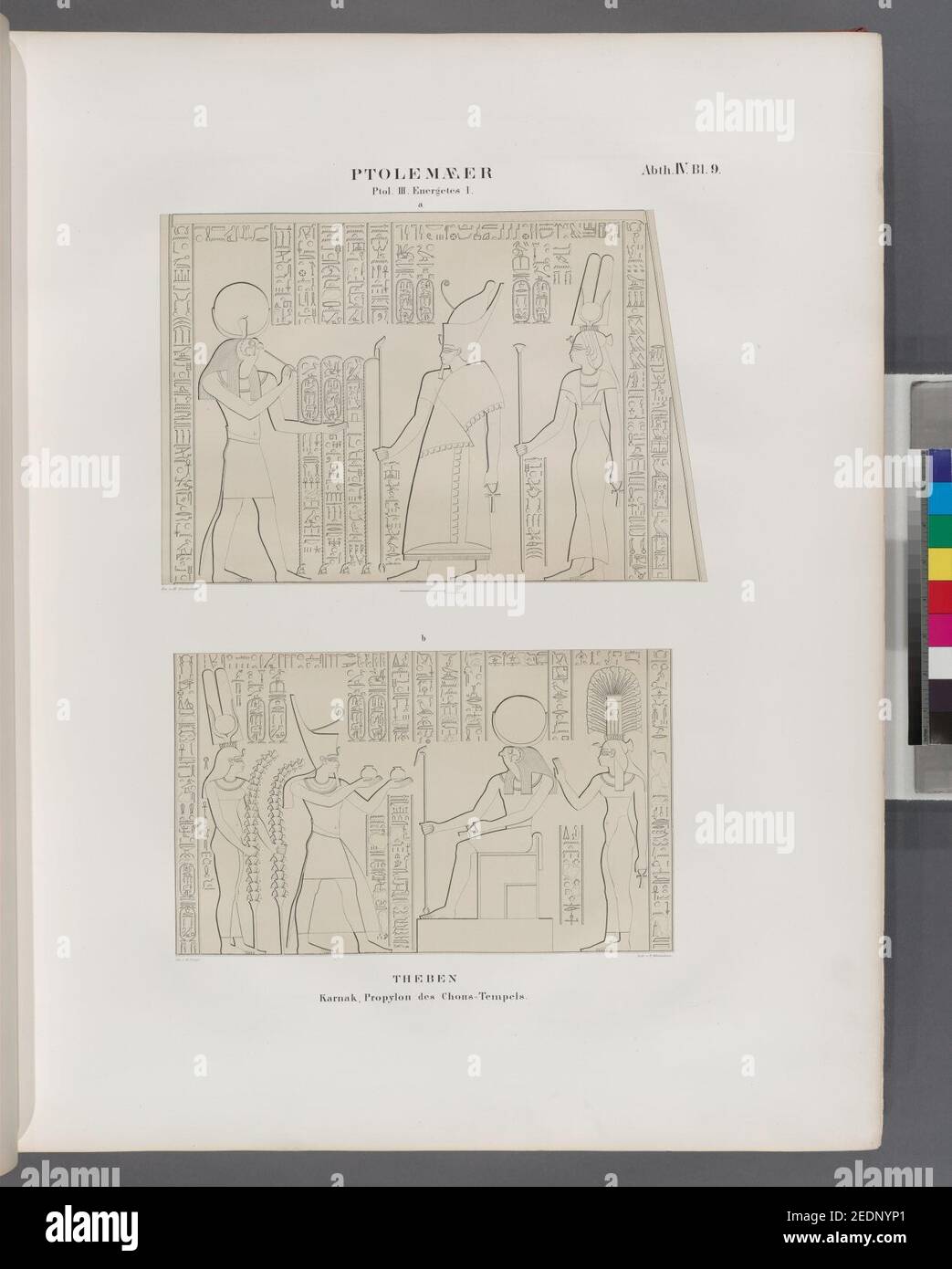 Ptolemaeer. Ptol. III Euergetes I. Theben (Theben)- Karnak, Propylon des Chons (Khonsu)-Tempels Stockfoto
