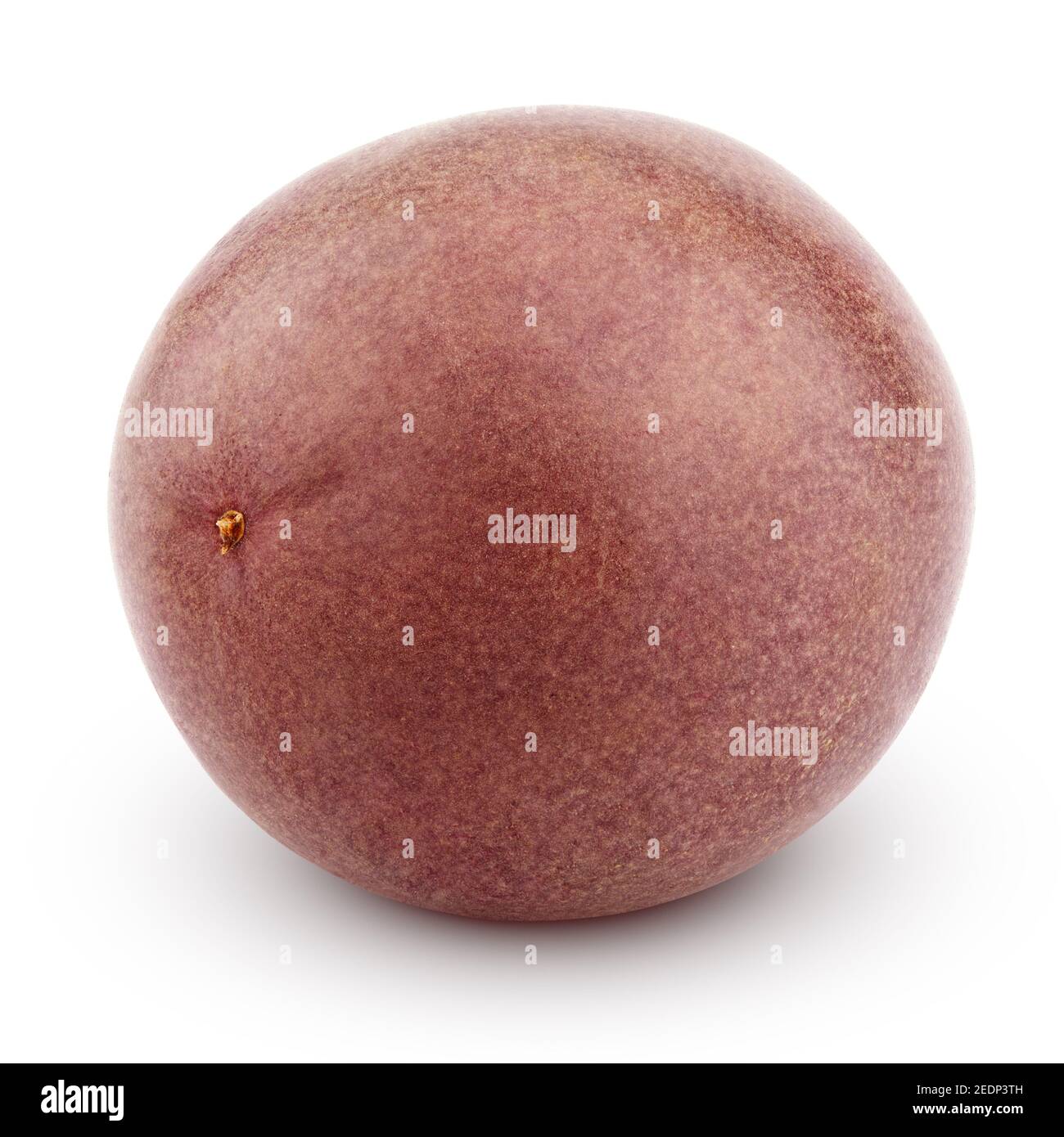 Ganze Passionsfrucht isoliert auf weiß mit Clipping Pfad Stockfoto
