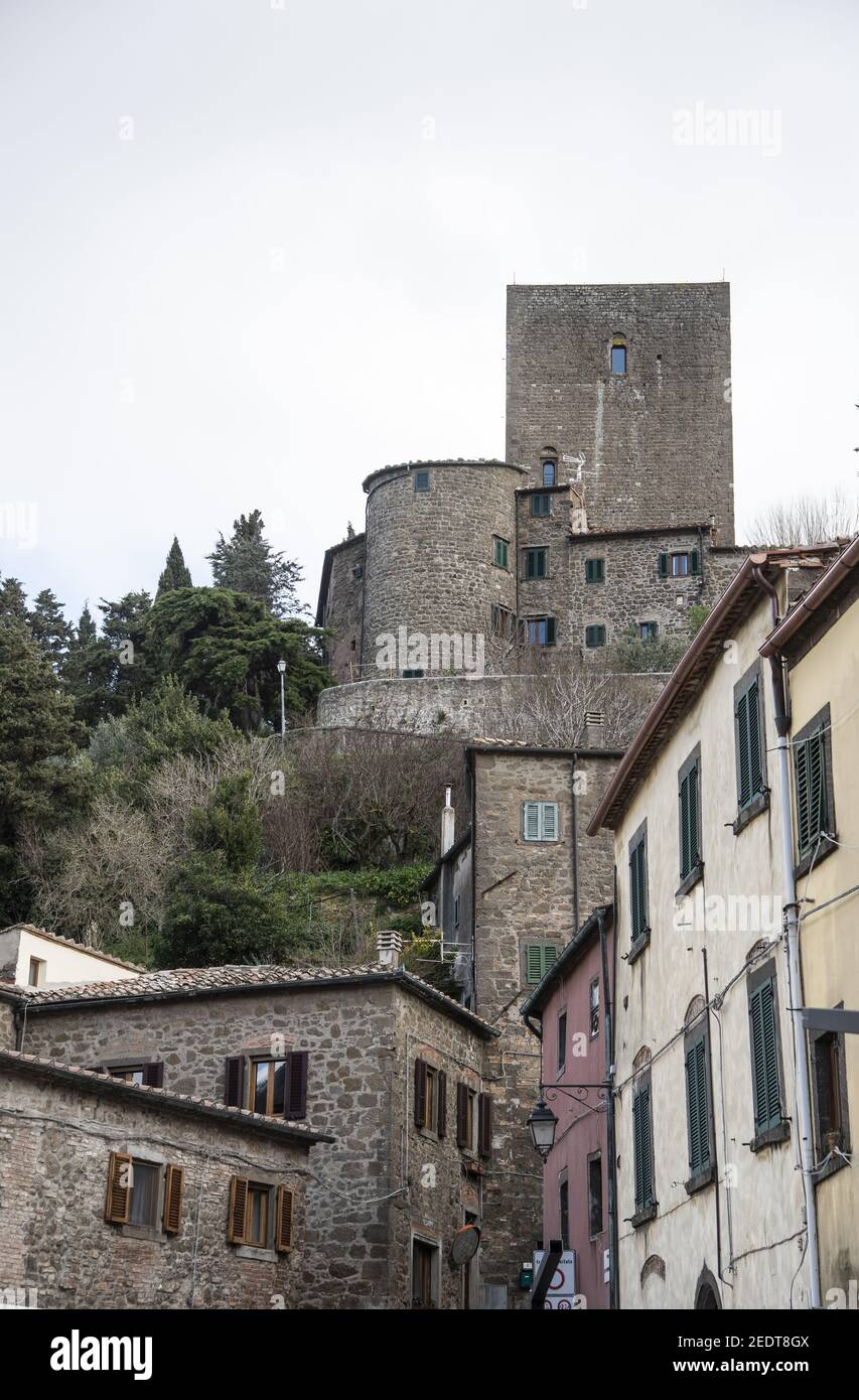 Montecatini Val di Cecina: il castello Stockfoto