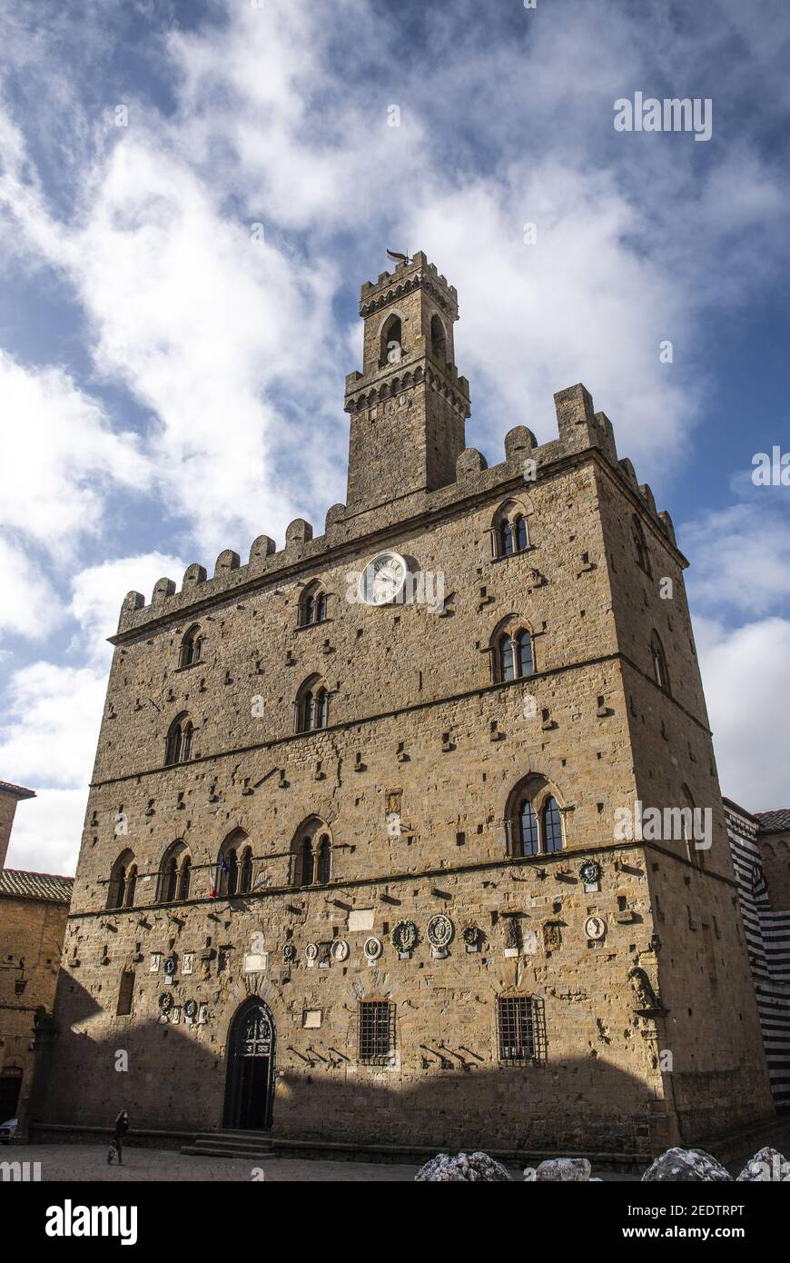 Volterra: Palazzo dei Priori Stockfoto