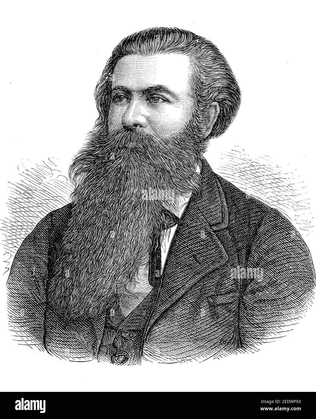 Karl Robert Eduard Hartmann, von 1862 von Hartmann, 23. Februar 1842 - 5. Juni 1906, deutscher Philosoph / Karl Robert Eduard Hartmann, seit 1862 von Hartmann, 23. Februar 1842 - 5. Juni 1906, deutscher Philosoph, Historisch, historisch, digital verbesserte Reproduktion eines Originals aus dem 19th. Jahrhundert / digitale Reproduktion einer Originalvorlage aus dem 19. Jahrhundert, Stockfoto