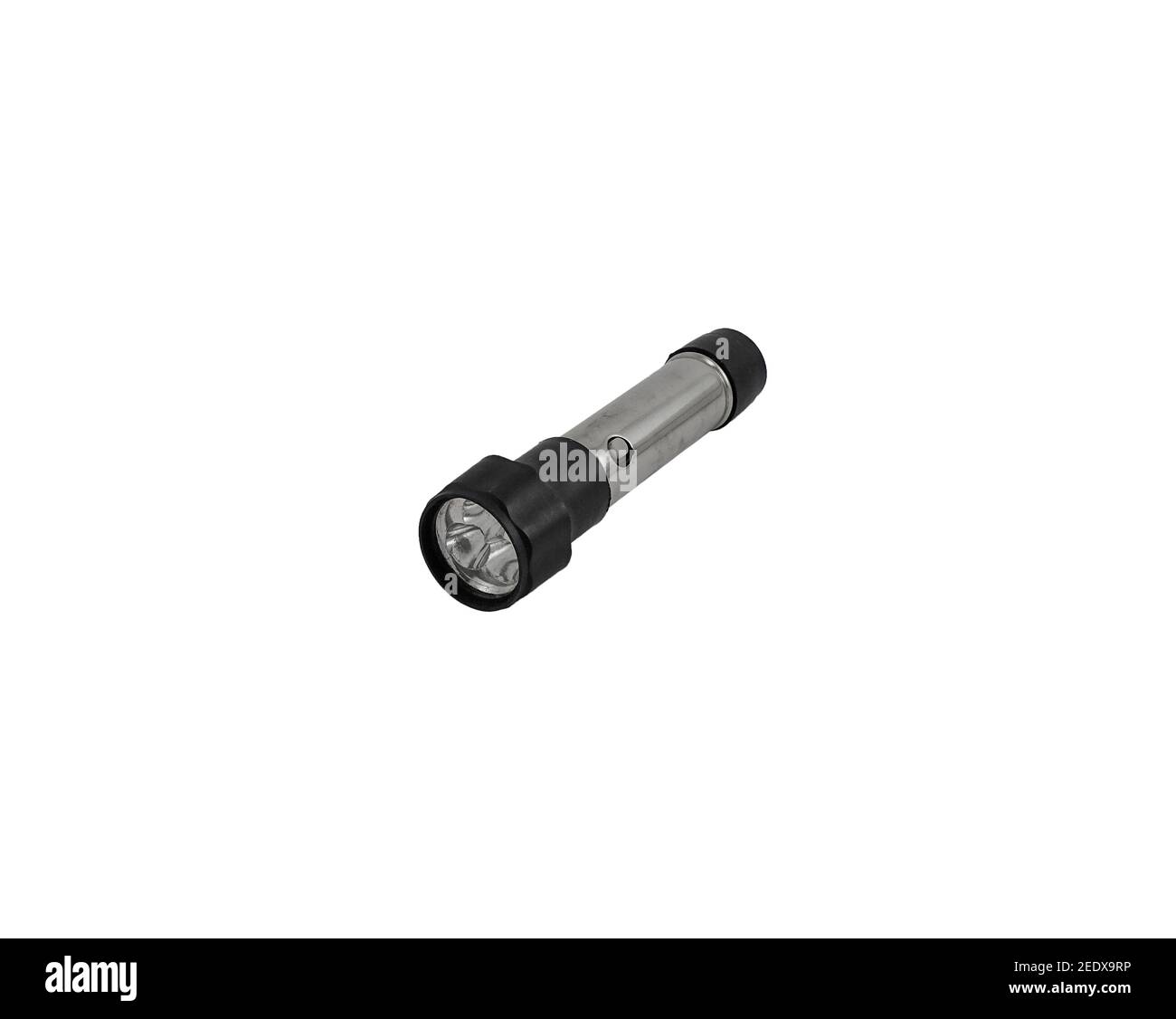 Kleinere Taschenlampe mit Metallgehäuse und Kunststoff-Glühbirne Kopf  Stockfotografie - Alamy