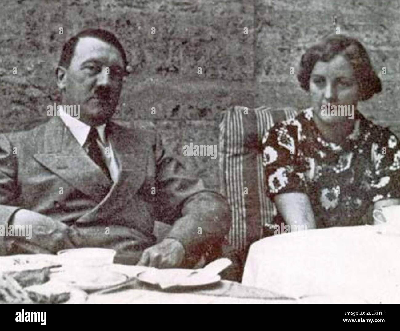 UNITY MITFORD (1914-1948) britischer Sozialisten mit Adolf Hitler in Bayreuth Im Jahr 1936 Stockfoto