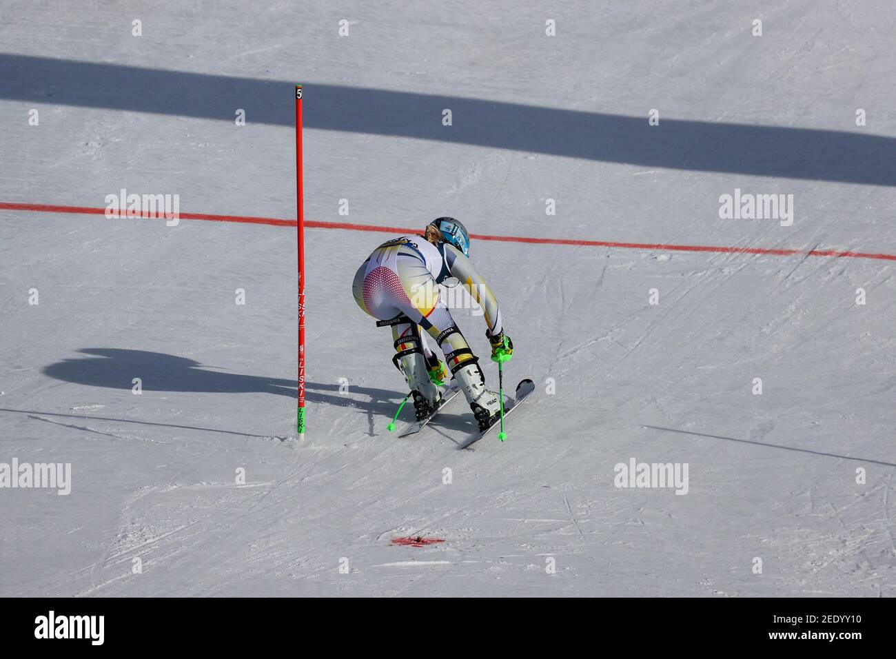 2/15/2021 - MOWINCKEL Ragnhild NOR während 2021 FIS Alpine Skiweltmeisterschaften - Alpine Kombination - Männer - Frauen, alpines Skirennen in Cortina (BL), Italien, Februar 15 2021 (Foto: IPA/Sipa USA) Stockfoto